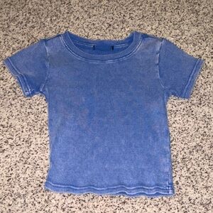 Stylish Blue Women's Crop Top